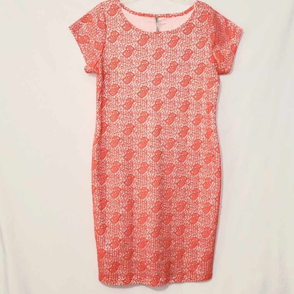 Yummy Plus Coral Lace Dress 2X
